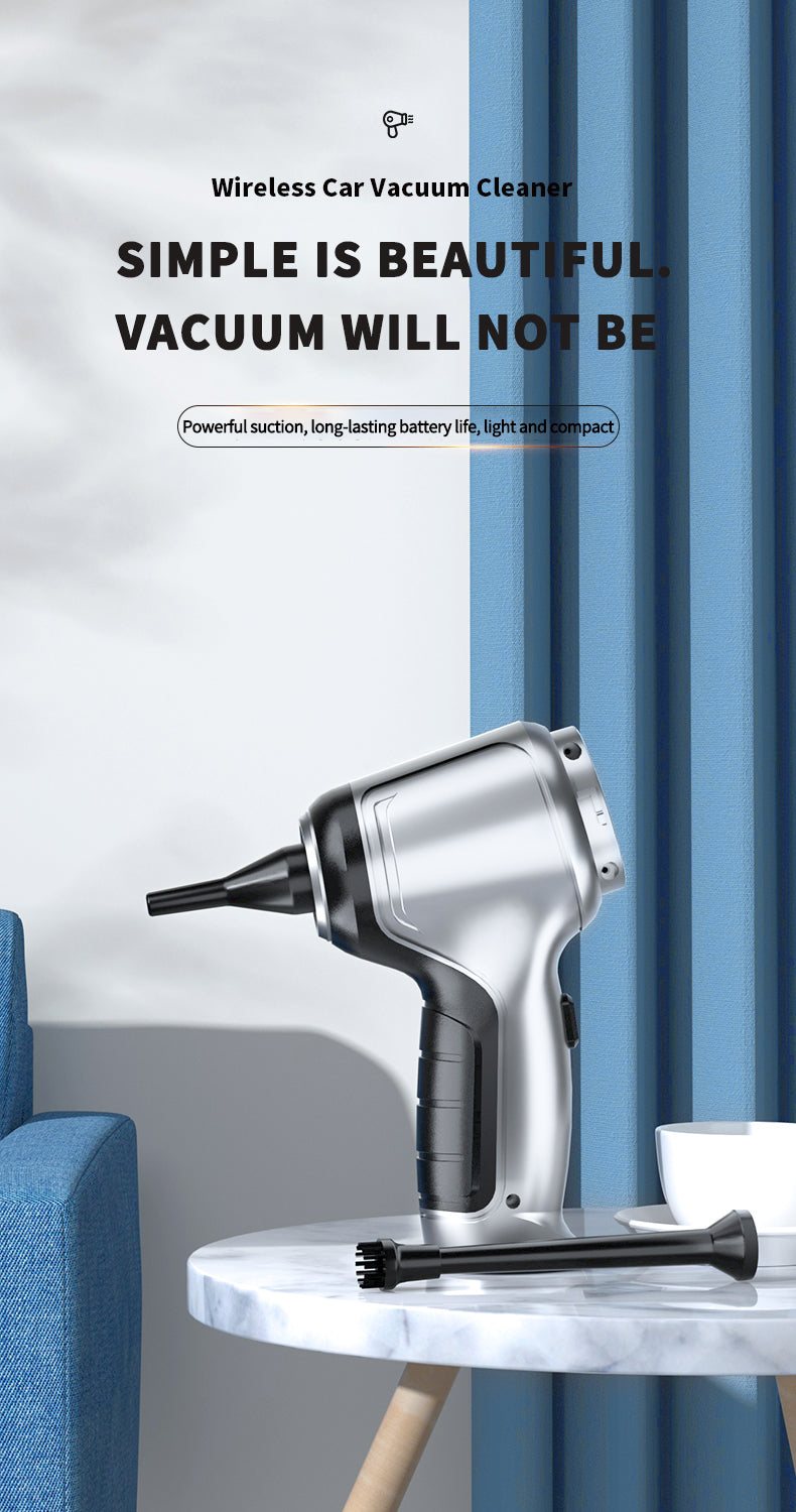 Vacuum Cleaner - 1 pc, Wireless Handheld for Home & Car Cleaning