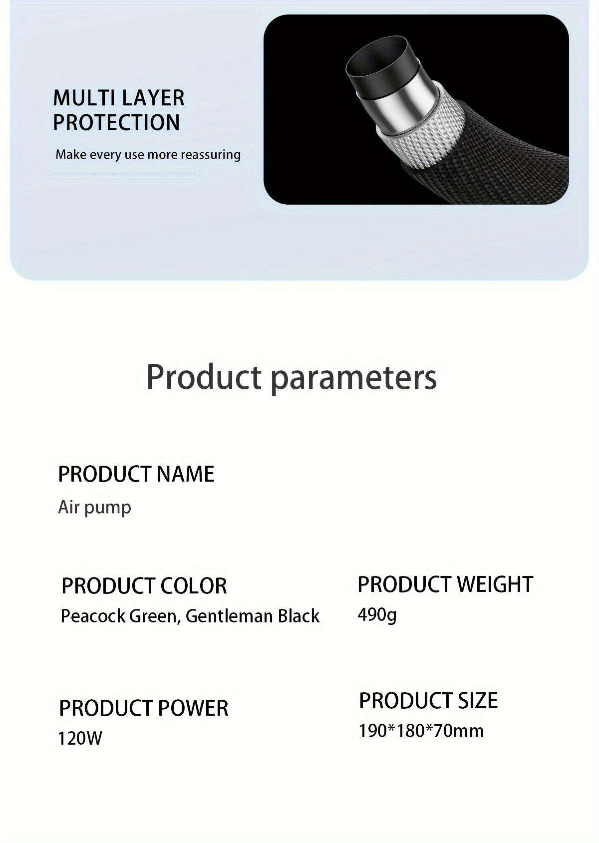 Car Air Compressor - 1 Portable, Inflator Wireless Handheld Pump