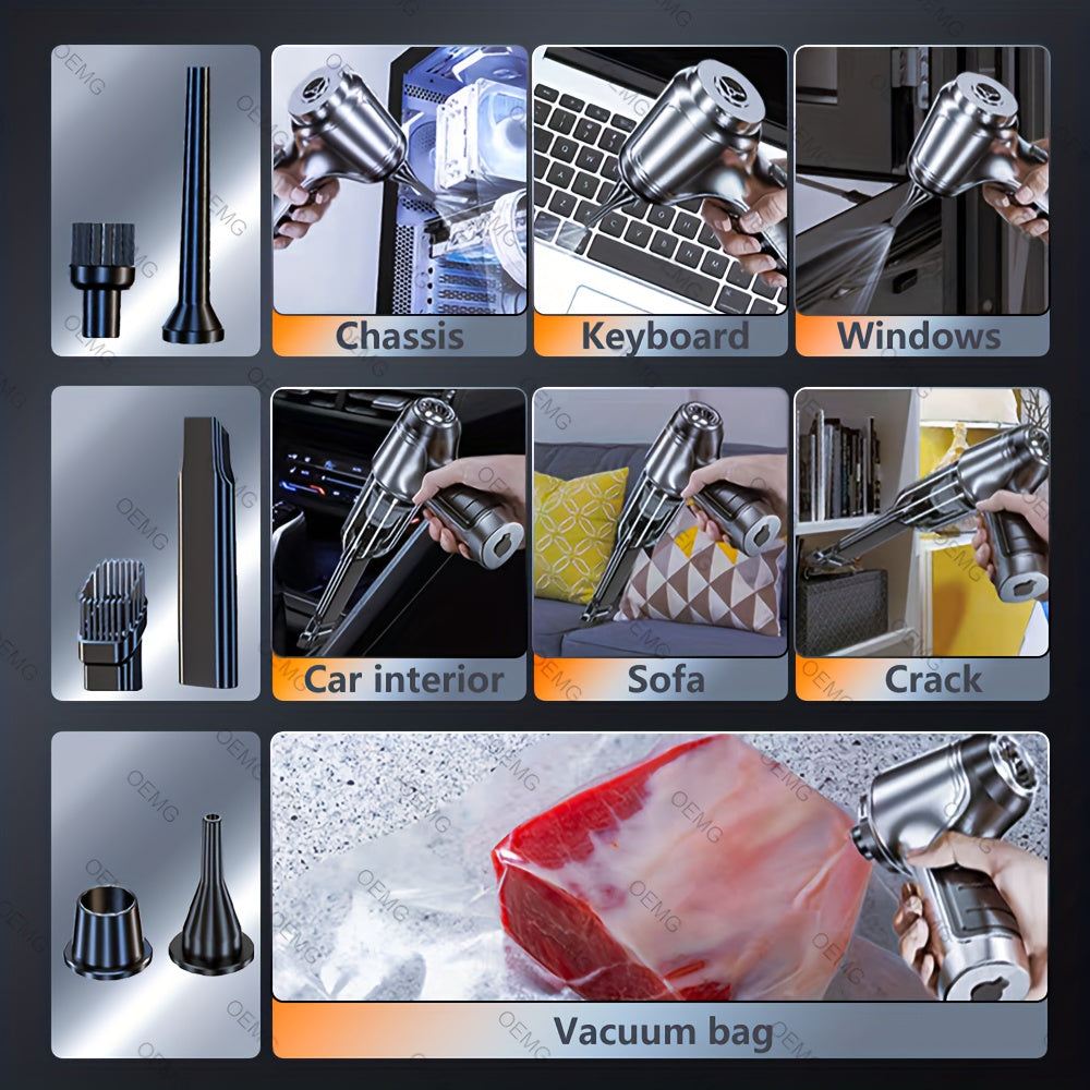 Vacuum Cleaner - 1 pc, Wireless Handheld for Home & Car Cleaning