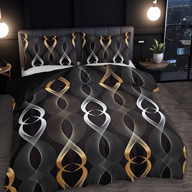 Wave Pattern Duvet Cover