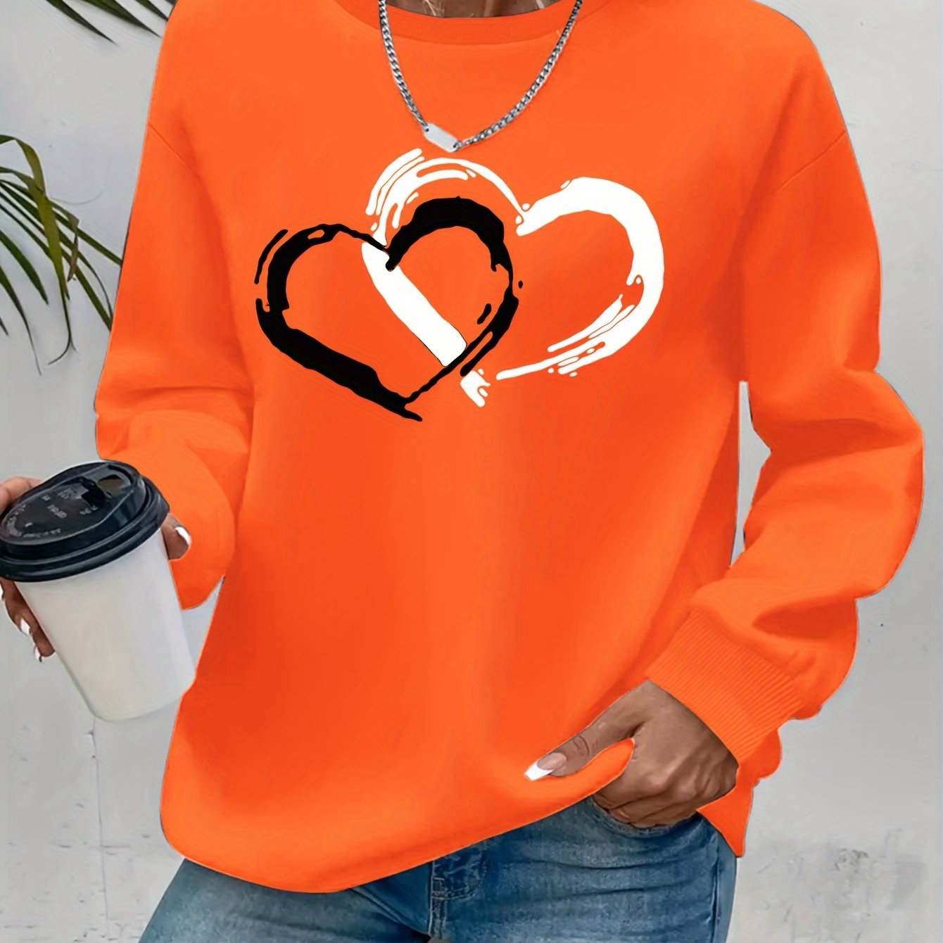 Women Round Neck Sweatshirt