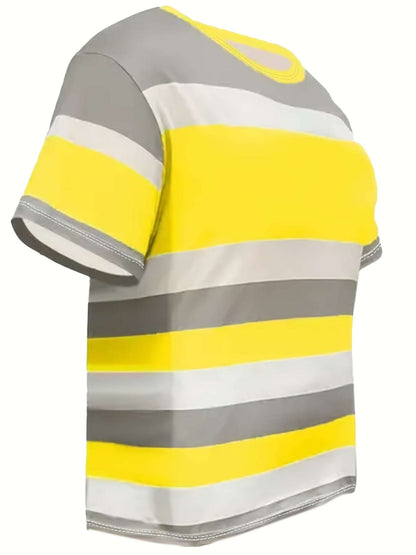 Womens Plus Size Striped T-Shirt 
