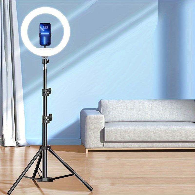 LED Selfie Ring Light with Tripod Stand -  12 inch, USB Powered