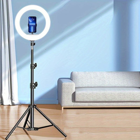 LED Selfie Ring Light with Tripod Stand -  12 inch, USB Powered