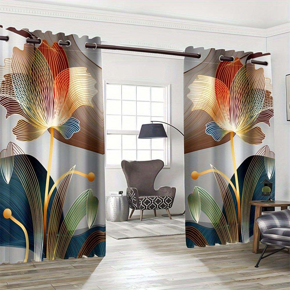 Glam Floral Curtains