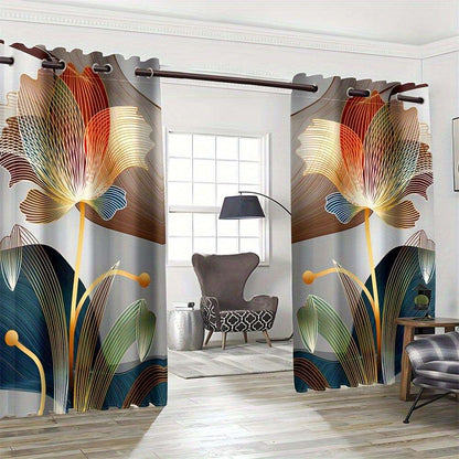Glam Floral Curtains