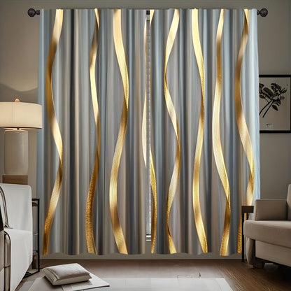 Minimalist Golden Curtains