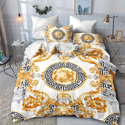 Platinum Chevron Quilt Cover