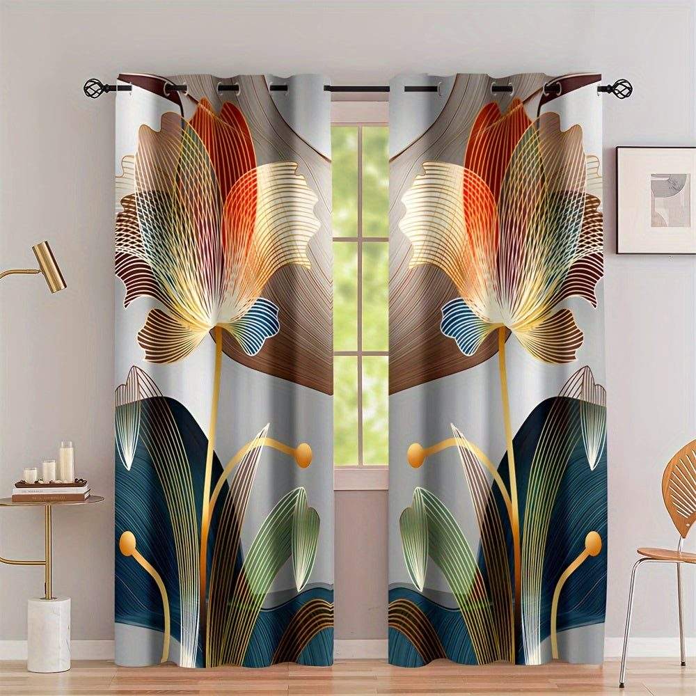 Glam Floral Curtains