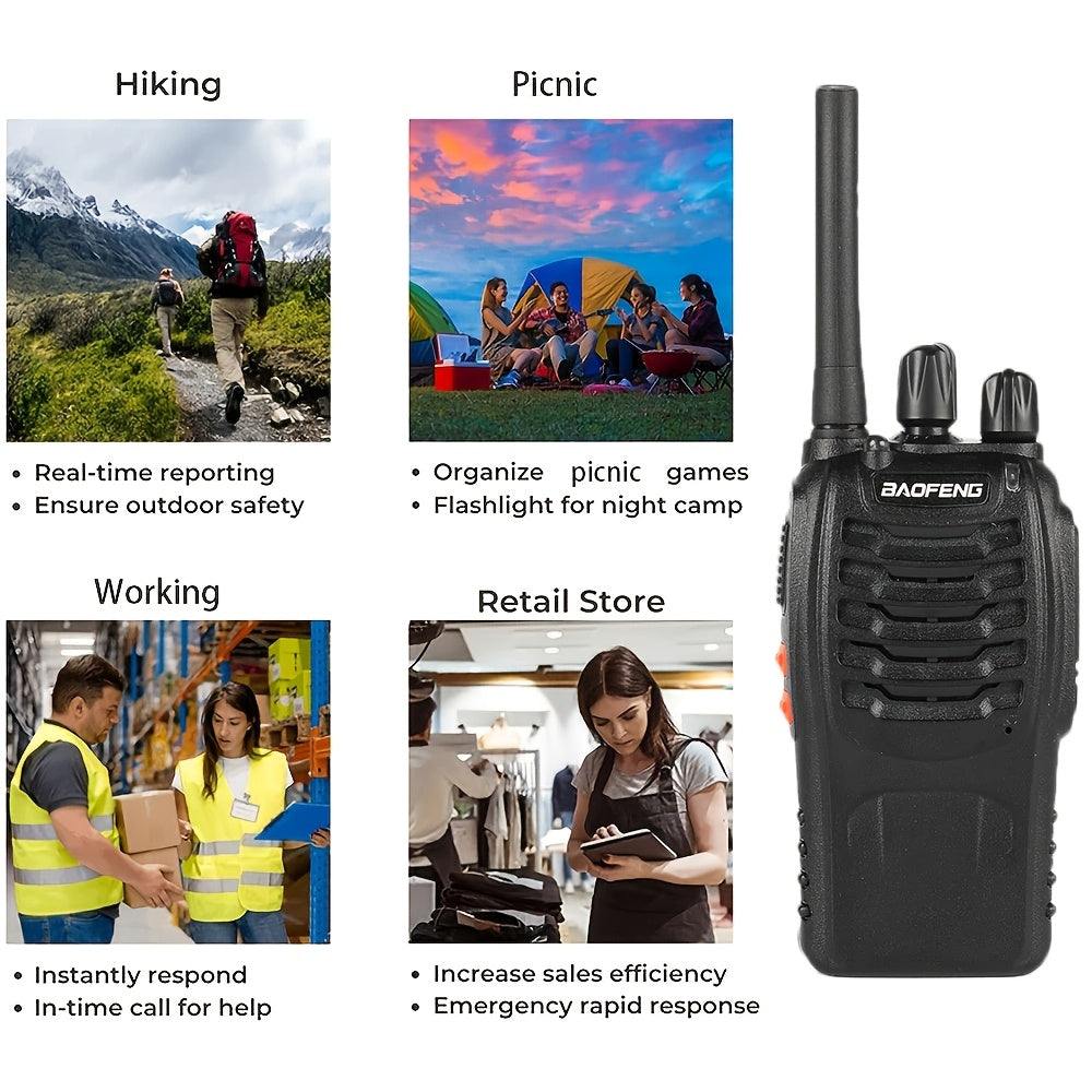2 pcs Handheld Two-Way Radio for Adults - Ideal for Adventure
