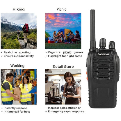 2 pcs Handheld Two-Way Radio for Adults - Ideal for Adventure