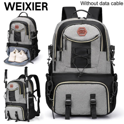 WEIXIER Men Multifunctional Backpack - Versatile Travel & Business