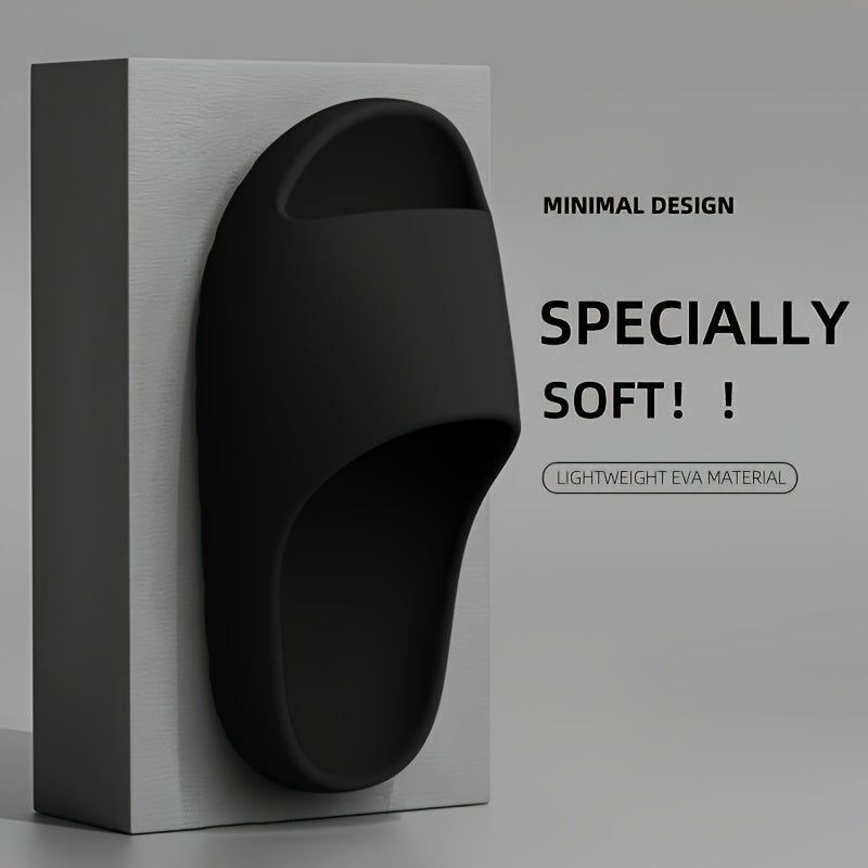 Unisex Soft Slides - Comfortable Indoor/Outdoor Flip-Flops with Non-Slip Textured Sole, Adjustable Ankle Strap, and Arch Support, Beige & Brown, Perfect for Casual Wear, Adjustable Comfort Slippers | Open Toe Design | EVA Mat