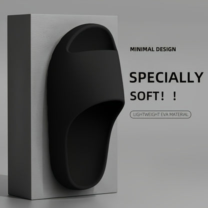 Unisex Soft Slides - Comfortable Indoor/Outdoor Flip-Flops with Non-Slip Textured Sole, Adjustable Ankle Strap, and Arch Support, Beige & Brown, Perfect for Casual Wear, Adjustable Comfort Slippers | Open Toe Design | EVA Mat