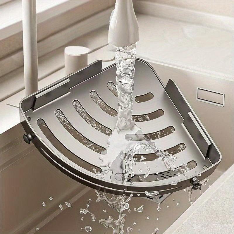 2 pcs Modern No-Drill Corner Shelves - Durable ABS Storage Racks