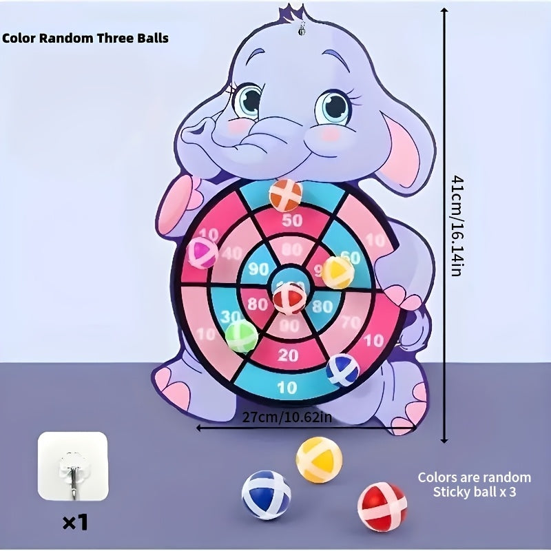 Sticky Ball Toss Game – Elephant Design for Family Fun