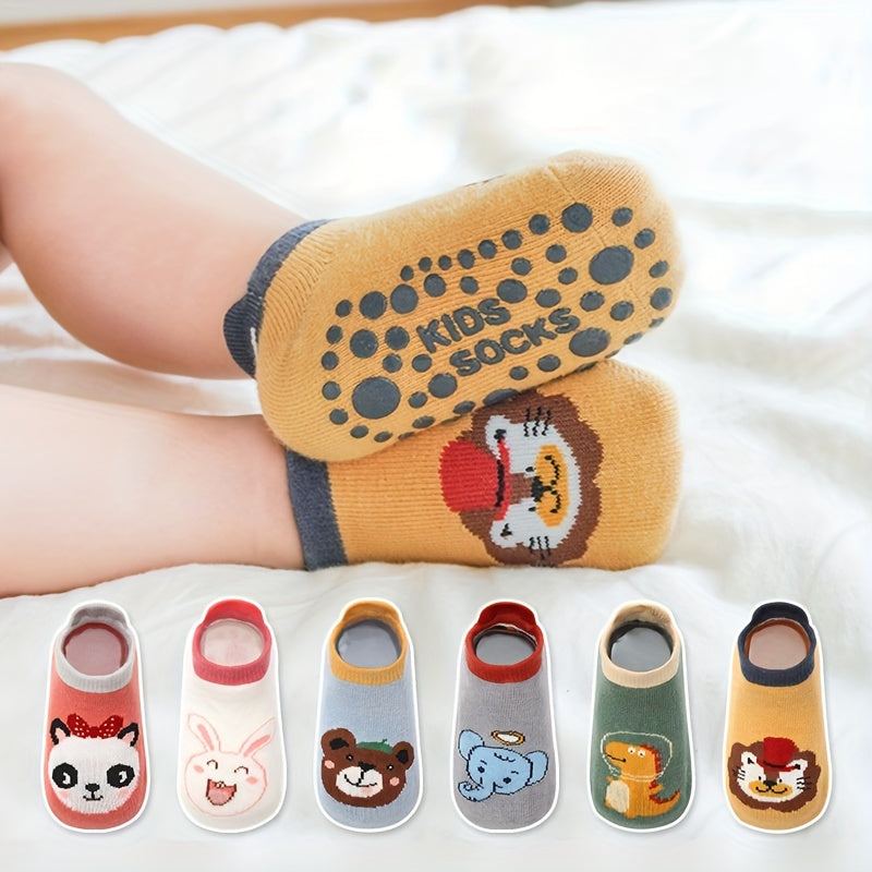  Non-Slip Baby boy Socks 6 pairs 