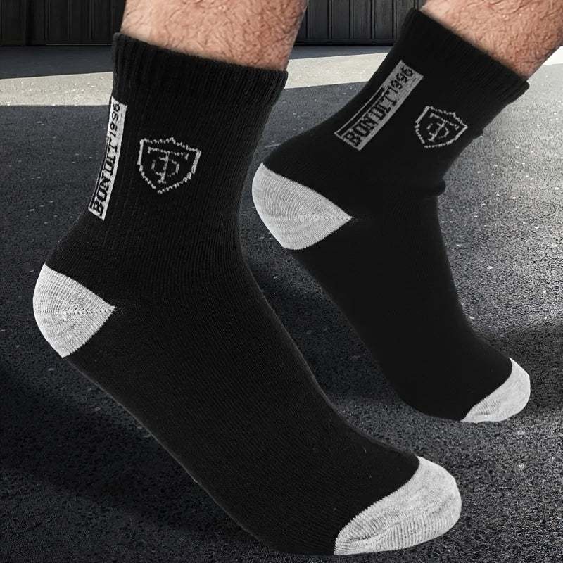 Men Mid-Calf Socks - Comfortable, Breathable, All-Season