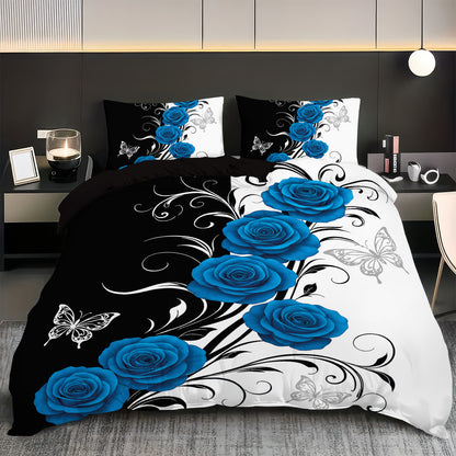 3pcs set (1 duvet cover, 2 pillowcases, no filling) - Polyester