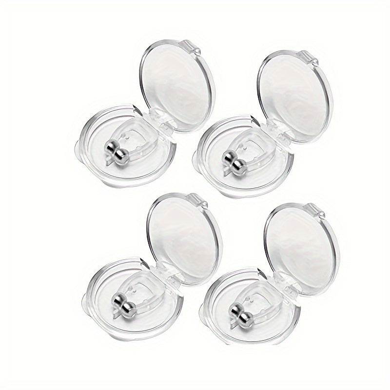 Magnetic Anti-Snoring Device - Silicone Nasal Plug, No Battery
