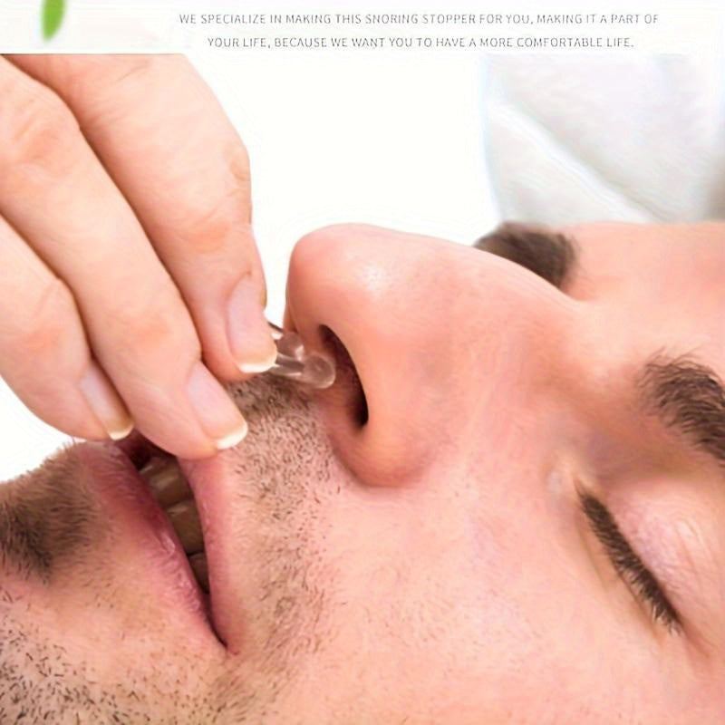 Magnetic Anti-Snoring Device - Silicone Nasal Plug, No Battery