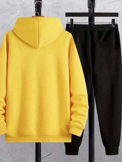 Men Trendy Hoodie Set 
