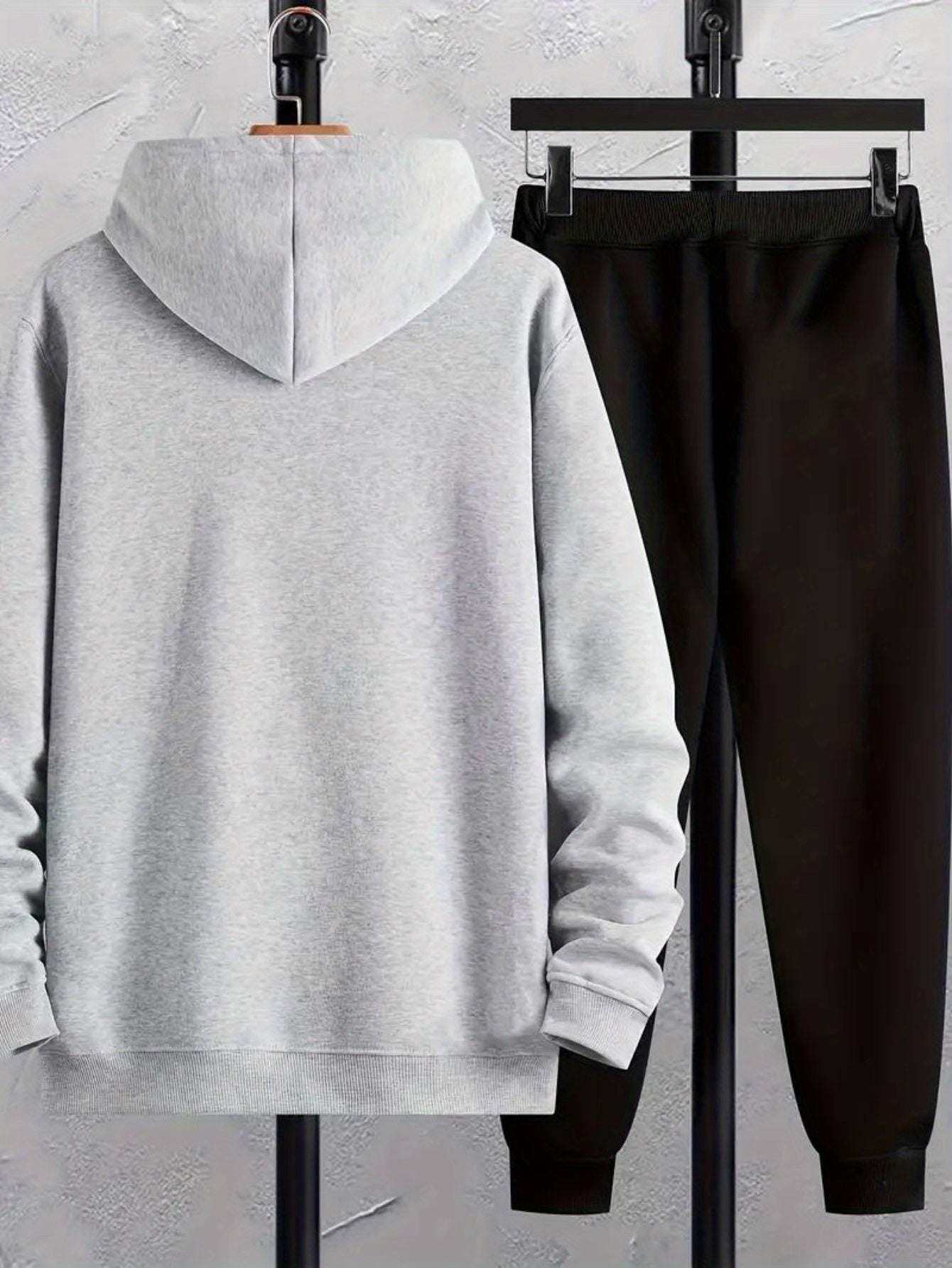 Men Trendy Hoodie Set 
