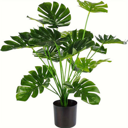 Faux Monstera Plant - Elegant Large, Indoor Decor & Adjustable