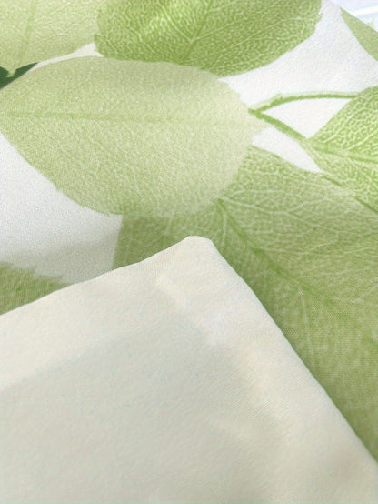 Dragon Blood Vine Green Bamboo Pattern - 1*Duvet Cover + 1/2 Pillowcases, Polyester