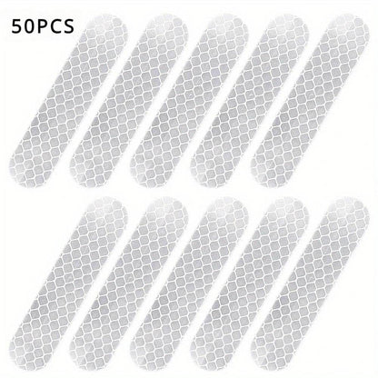 High Visibility Reflective - Waterproof Safety Stickers, 50 pcs
