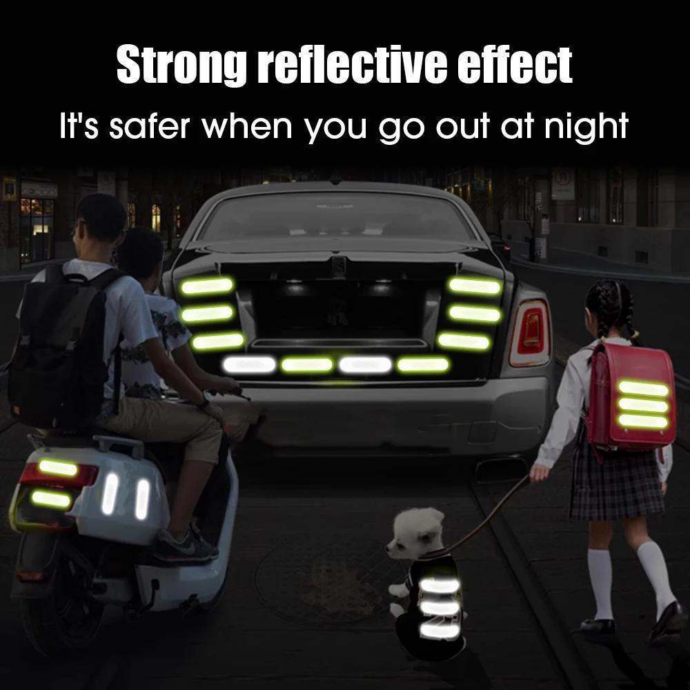 High Visibility Reflective - Waterproof Safety Stickers, 50 pcs