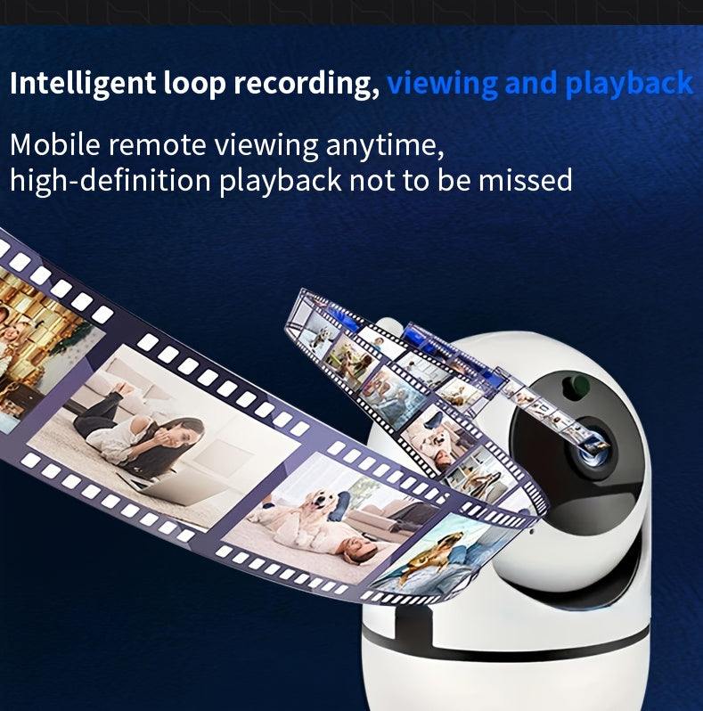 Wireless Home Security Camera -YIIYRY 1080P, Panoramic, 360-Degree