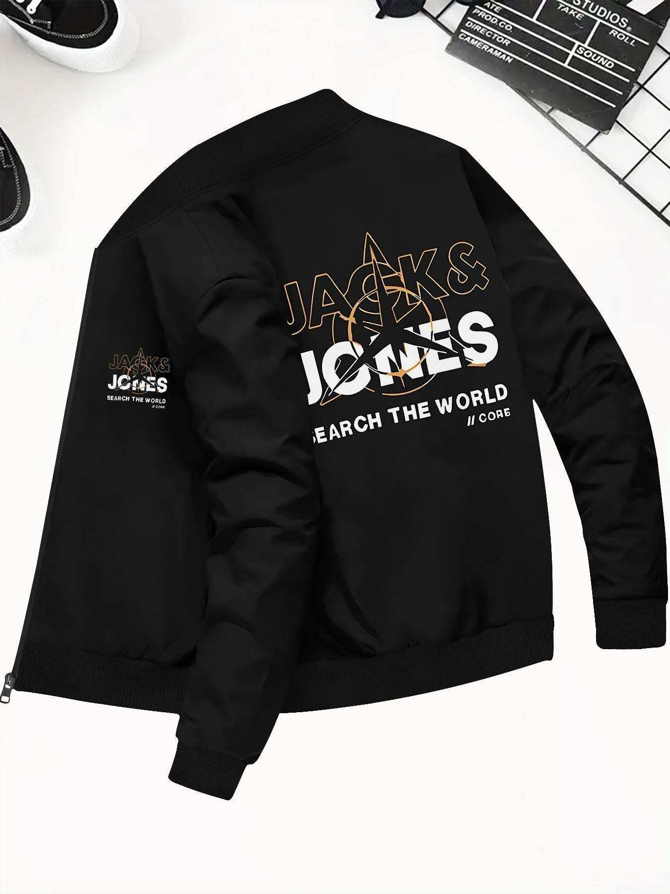 Men Navy Bomber Jacket