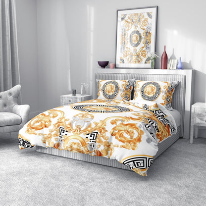 Platinum Chevron Quilt Cover