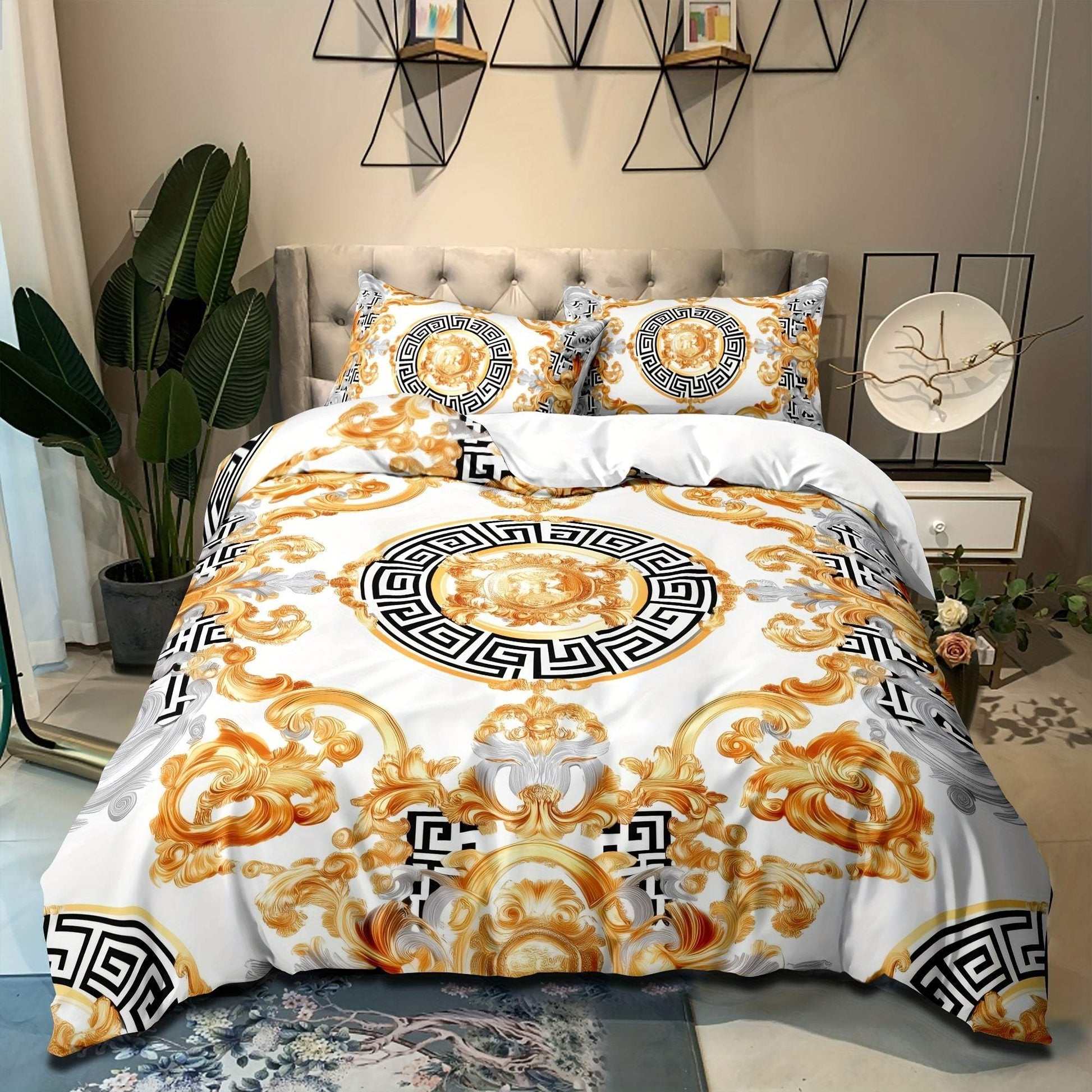 Platinum Chevron Quilt Cover