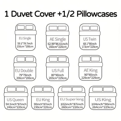 Geometric Golden Duvet Cover Set