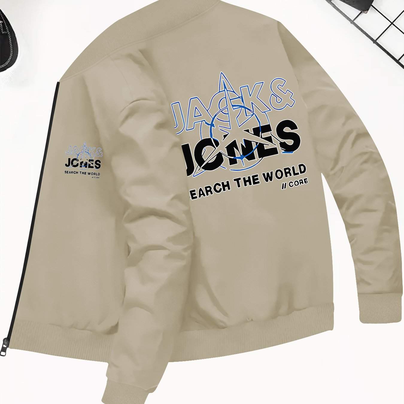 Men Navy Bomber Jacket