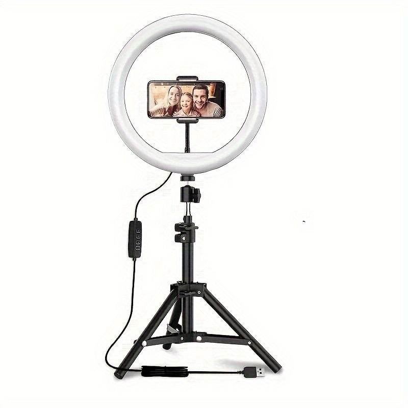LED Selfie Ring Light with Tripod Stand -  12 inch, USB Powered