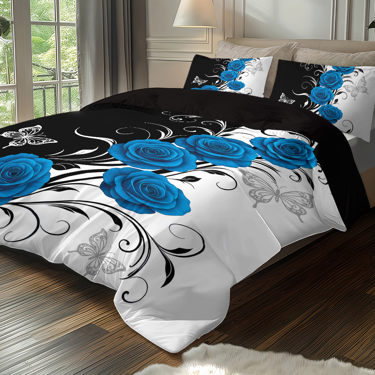 3pcs set (1 duvet cover, 2 pillowcases, no filling) - Polyester