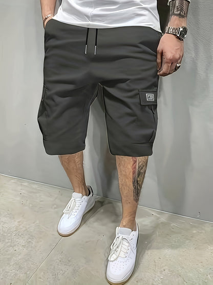 Men 3 Pack - Comfortable Cargo Shorts with Drawstring Waist