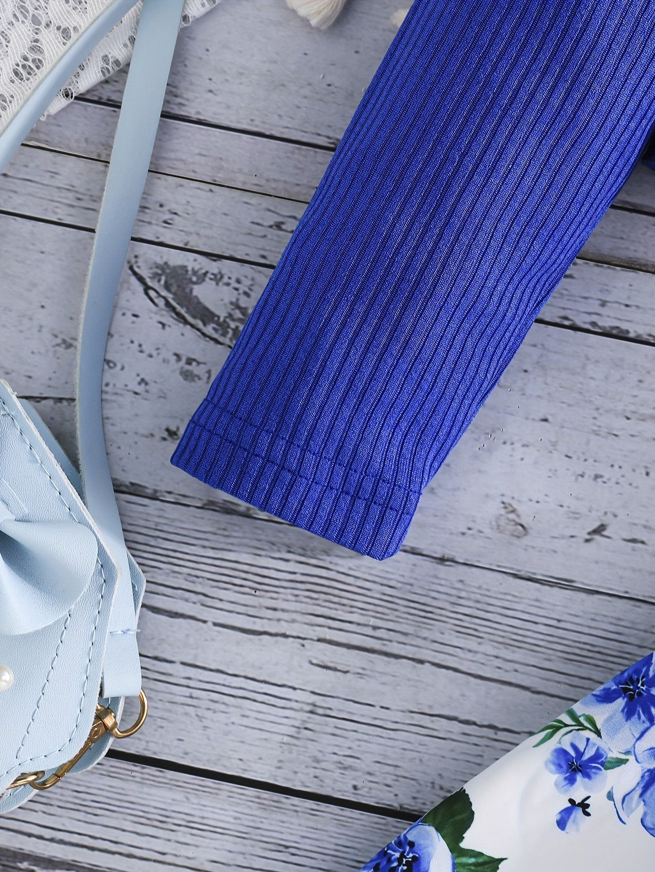 Girl Flower Print Vest Dress and Solid Jacket