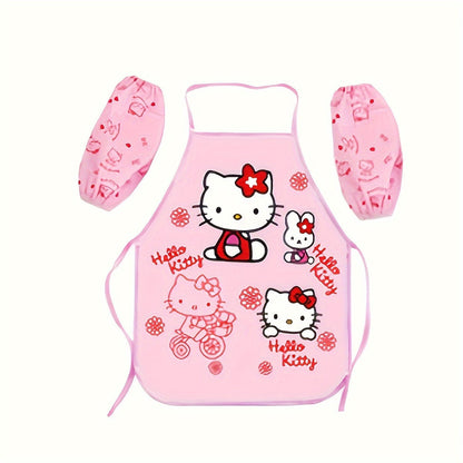 Hello Kitty Kids Apron - Sleeve Cover, Craft & Kitchen Apron, Polyester