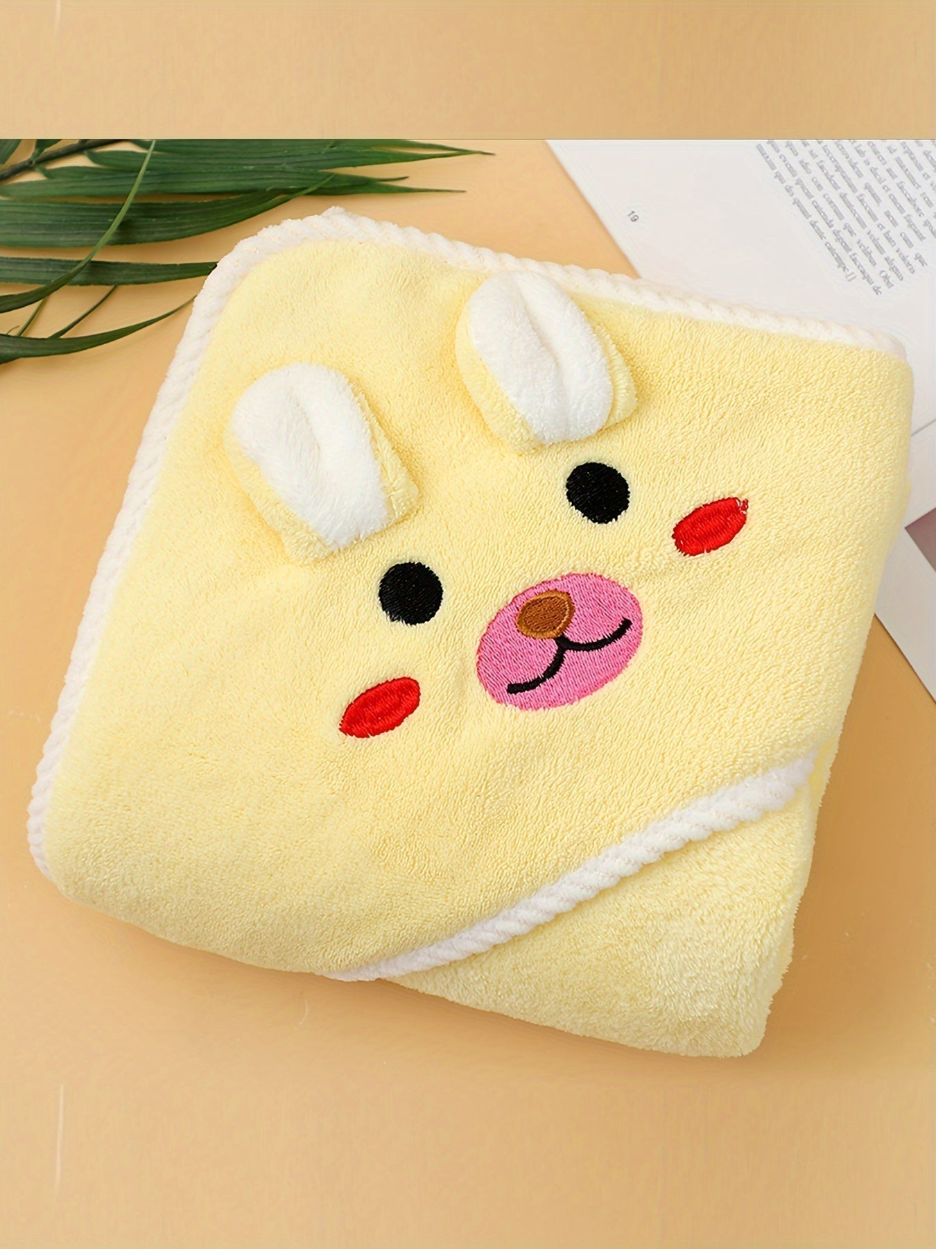 Animal Hooded Baby Bathrobe - Soft & Absorbent for Bath,100% Polyester