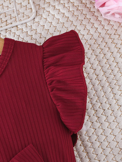 Floral Ruffle Sleeve Dress 