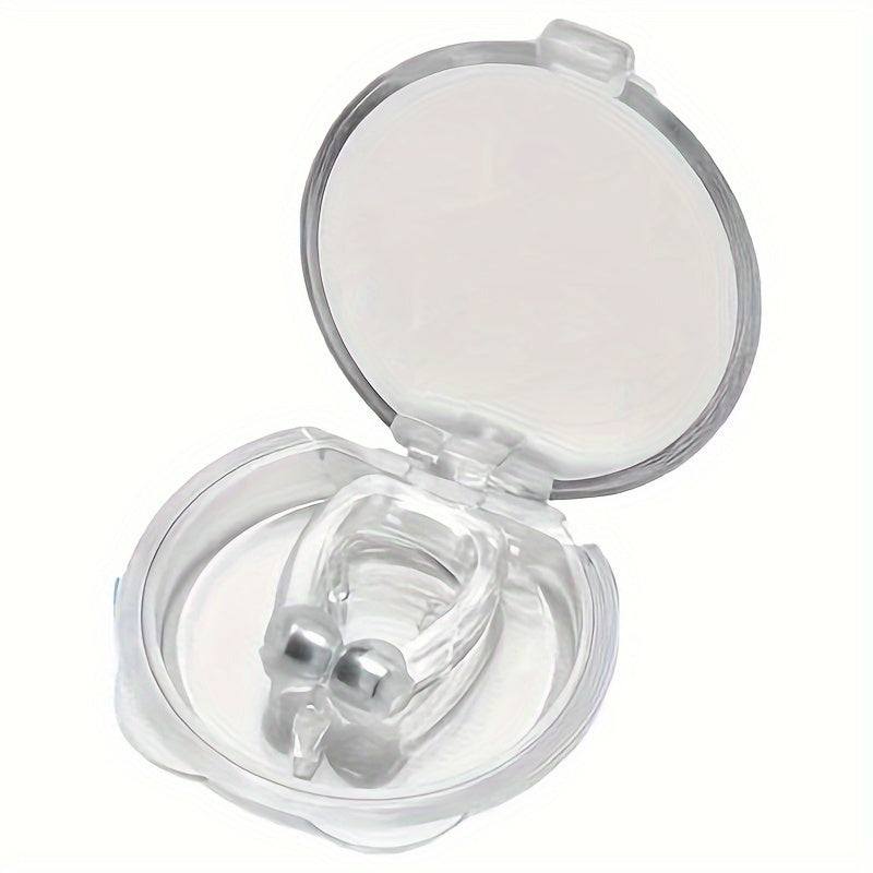 Magnetic Anti-Snoring Device - Silicone Nasal Plug, No Battery