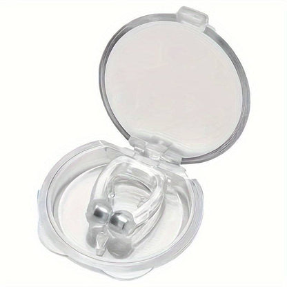 Magnetic Anti-Snoring Device - Silicone Nasal Plug, No Battery