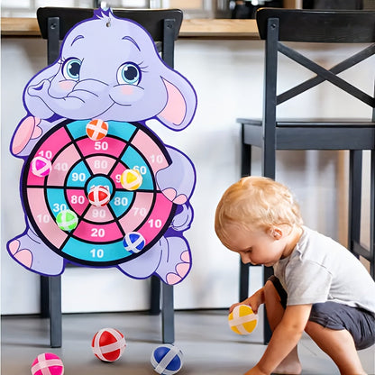 Sticky Ball Toss Game – Elephant Design for Family Fun