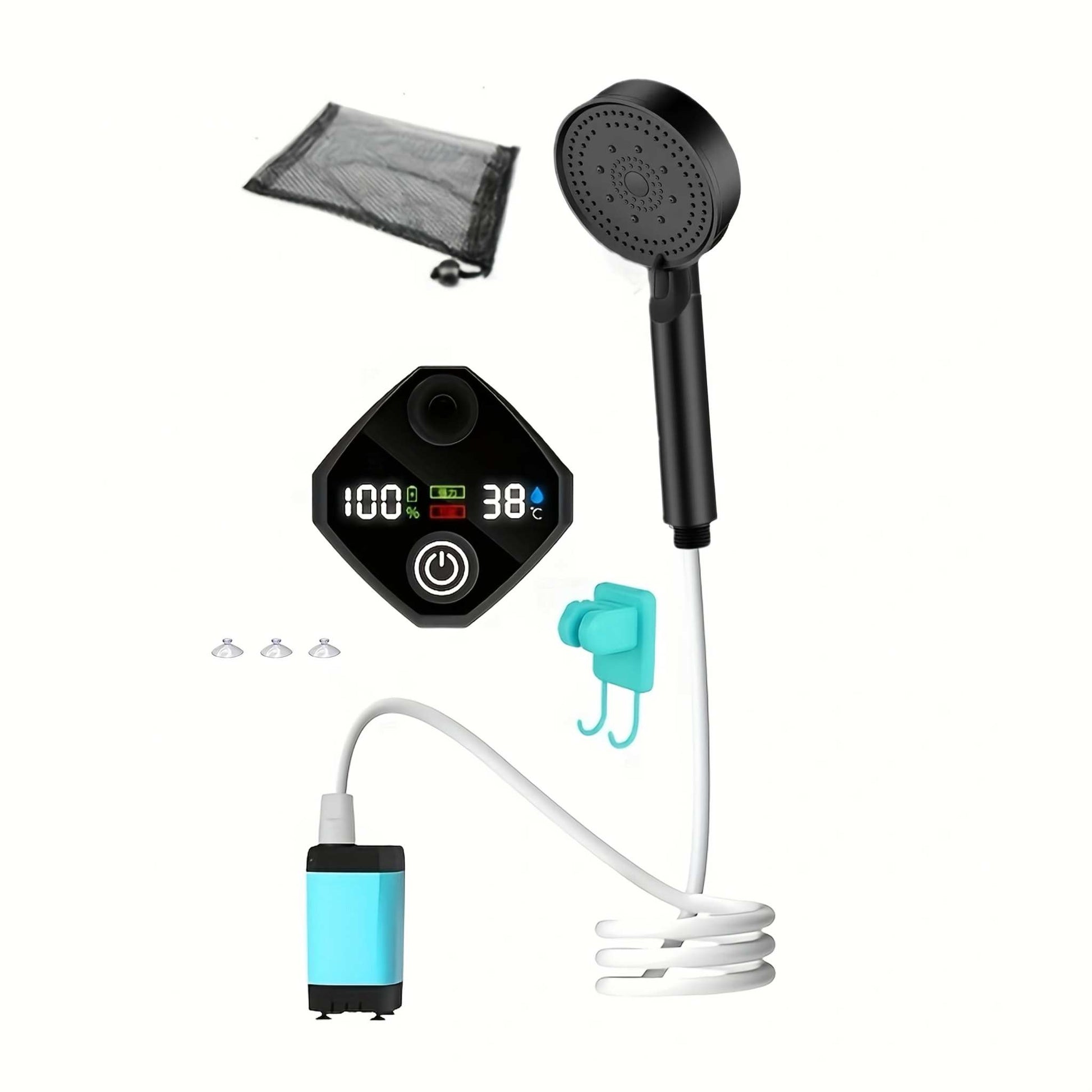 Electric Shower Pump - Portable, USB Rechargeable for Outdoor Use