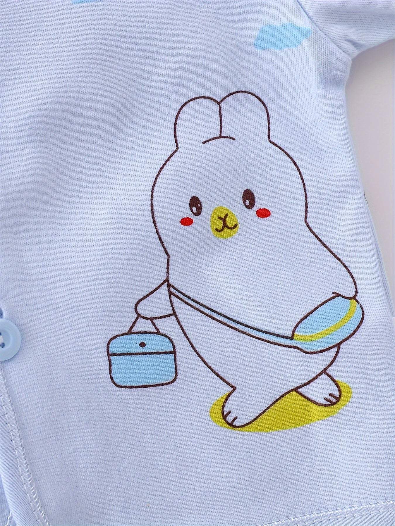 Girls Outfit Set -  7 pcs, Soft Cotton, All-Season,  Bear Themed