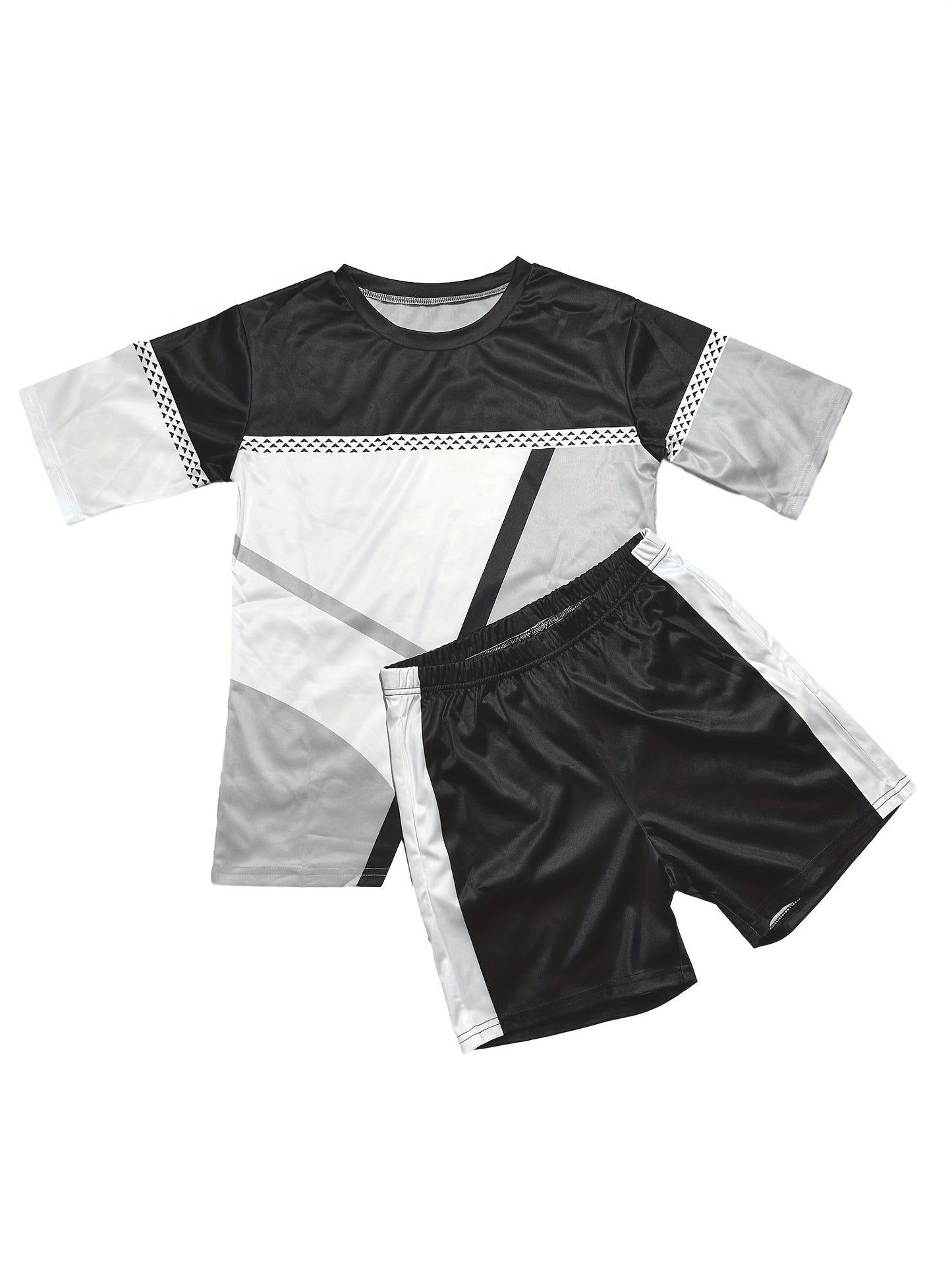 Patchwork Print Two-piece Set